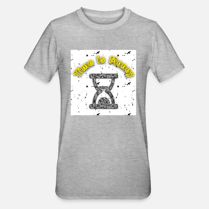 Le temps, c’est de l’argent - Image - 2023 - T-shirt polycoton Unisexe - gris chiné