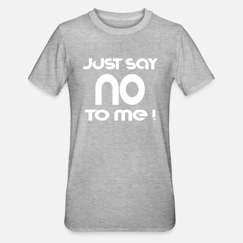 Saying text slogan cool - Unisex Polycotton T-Shirt - heather grey