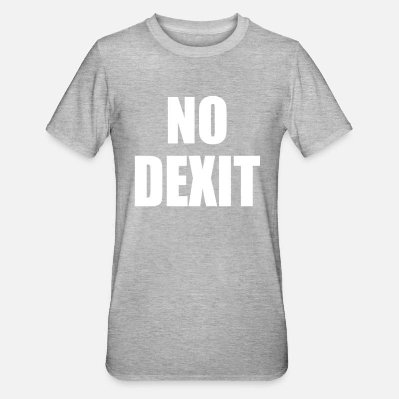 No dexit - Unisex Polycotton T-Shirt - heather grey