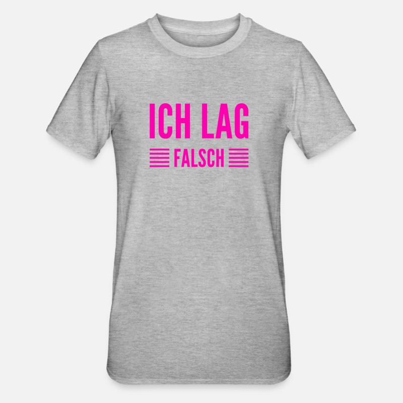 das war ein großer Irrtum - Unisex Polycotton T-Shirt - Grau meliert