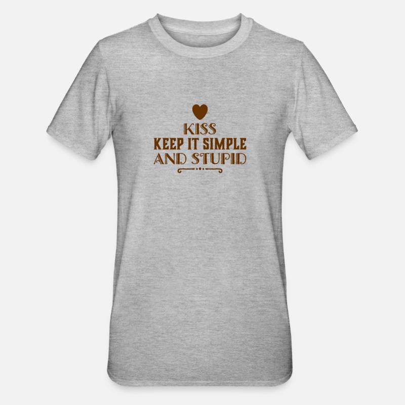 don't complicate it - Unisex Polycotton T-Shirt - heather grey