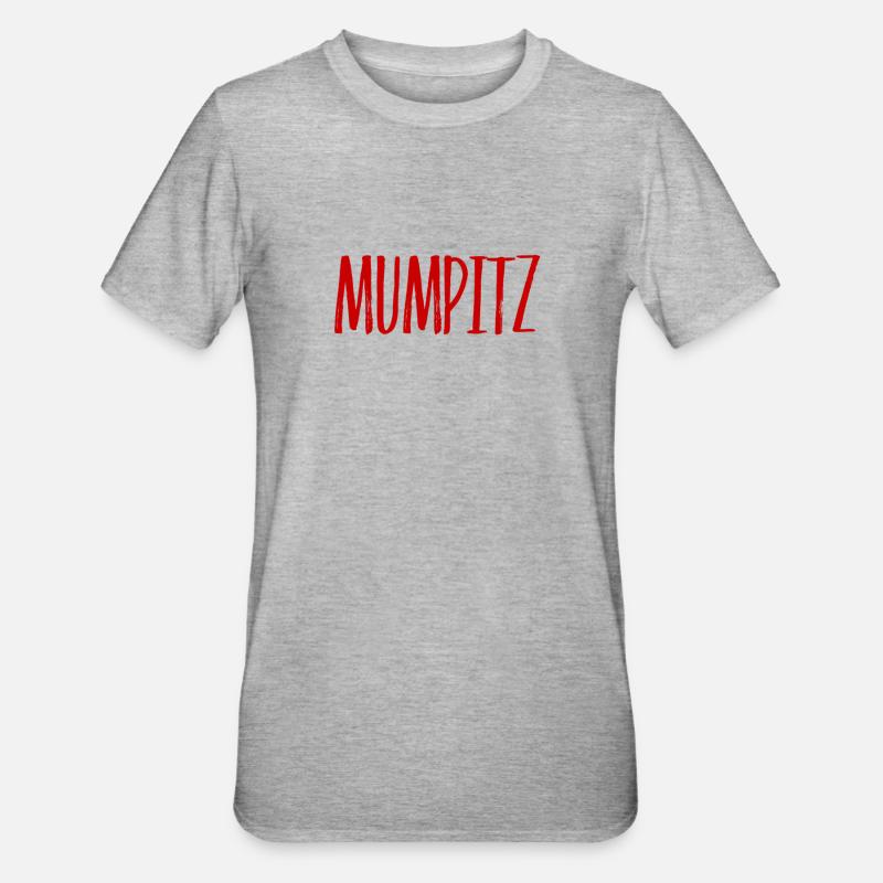 alles Mumpitz - Unisex Polycotton T-Shirt - Grau meliert