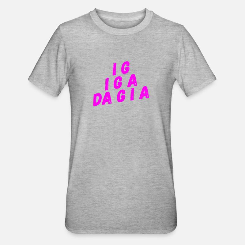 Gespräch auf bayrisch - Unisex Polycotton T-Shirt - Grau meliert