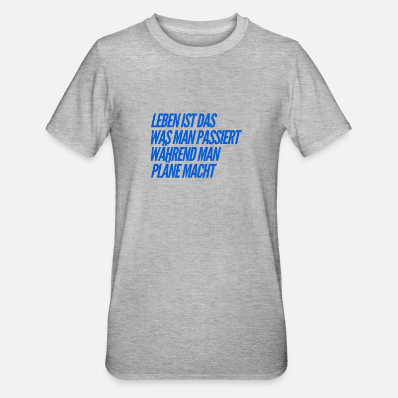 Don't plan - Unisex Polycotton T-Shirt - heather grey