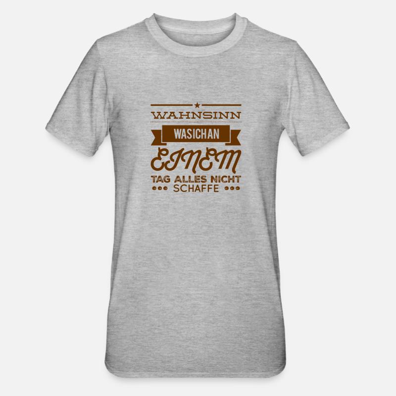 I don't get much done - Unisex Polycotton T-Shirt - heather grey
