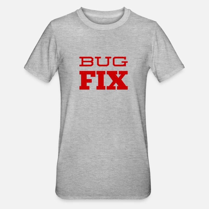 Bugfix is my thing - Unisex Polycotton T-Shirt - heather grey