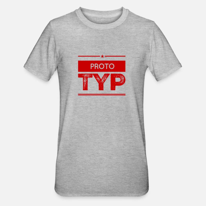 Prototype - Unisex Polycotton T-Shirt - heather grey