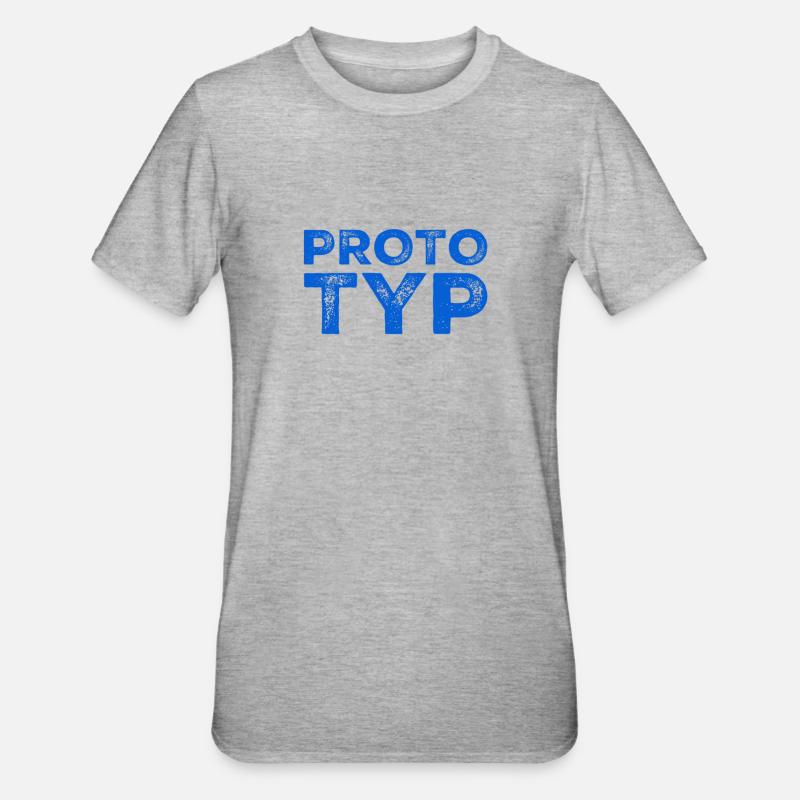 ich bin einmalig - Unisex Polycotton T-Shirt - Grau meliert