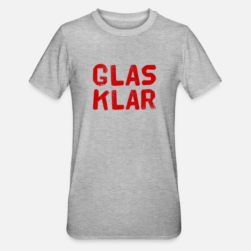 C’est clair - T-shirt polycoton Unisexe - gris chiné