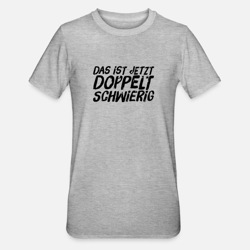 difficulté plus élevée - T-shirt polycoton Unisexe - gris chiné