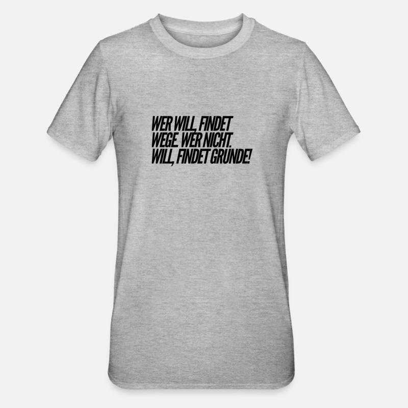 make up your mind - Unisex Polycotton T-Shirt - heather grey