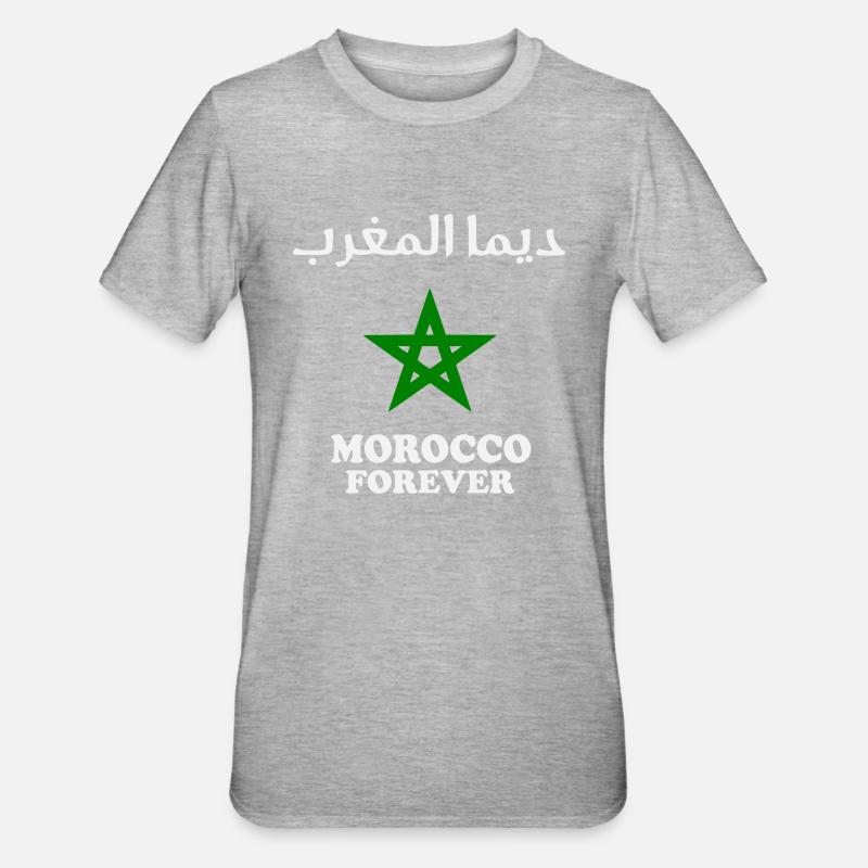 Dima maghrib - Unisex Polycotton T-Shirt - heather grey