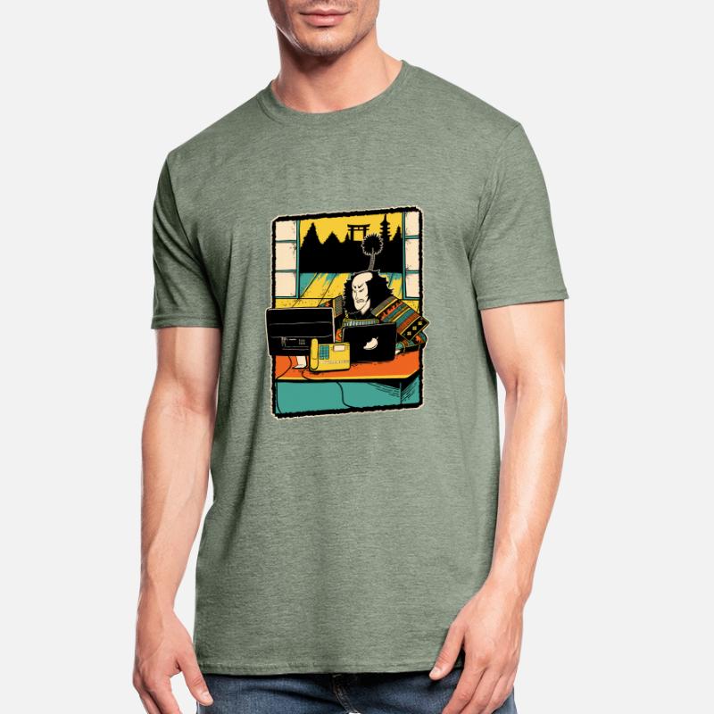 Samurai Computer Nerd Programmer Programming Unisex Polycotton T-Shirt