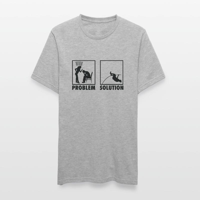 Athletics Athletes Statement Problem Solution. Unisex Polycotton T-Shirt