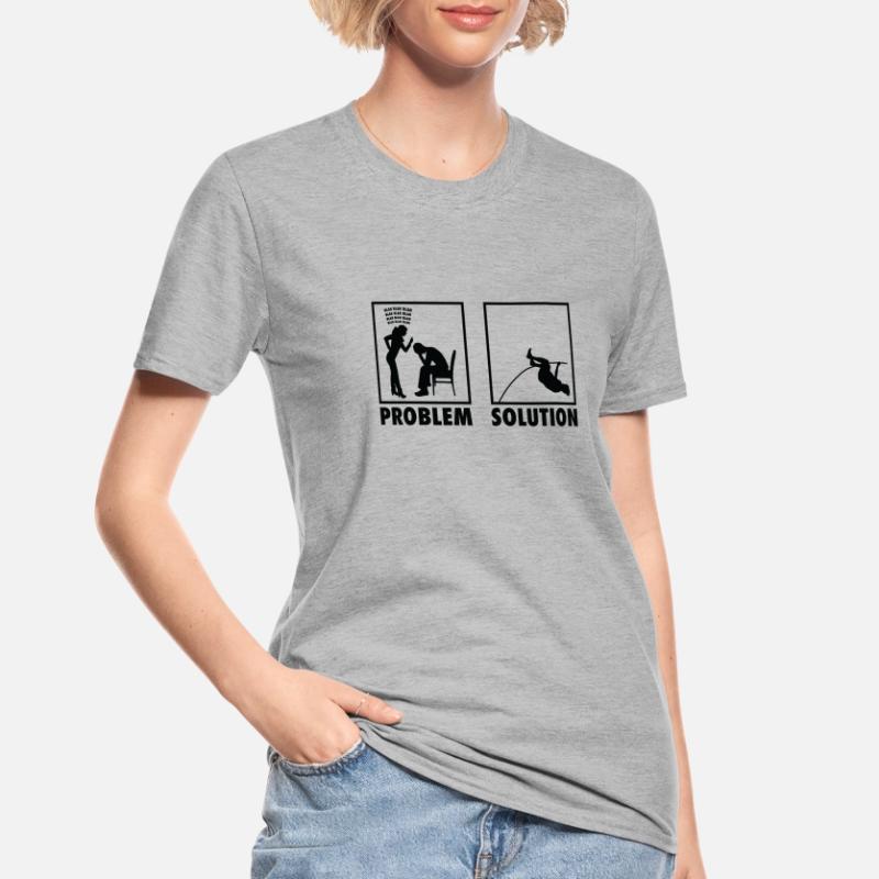 Athletics Athletes Statement Problem Solution. Unisex Polycotton T-Shirt