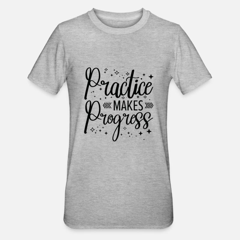 Studentenausbildung Studienfortschritt - Unisex Polycotton T-Shirt - Grau meliert