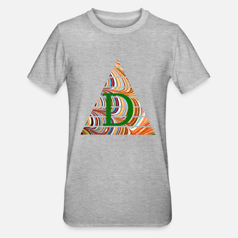 Triangle E 56 D - Unisex Polycotton T-Shirt - heather grey