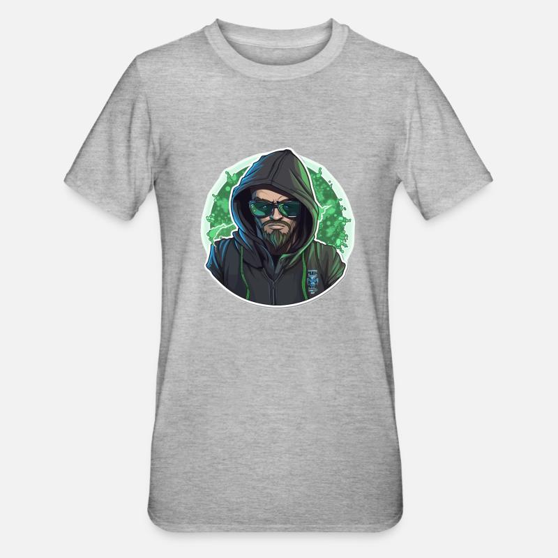 Hacker éthique - Illustration - T-shirt polycoton Unisexe - gris chiné