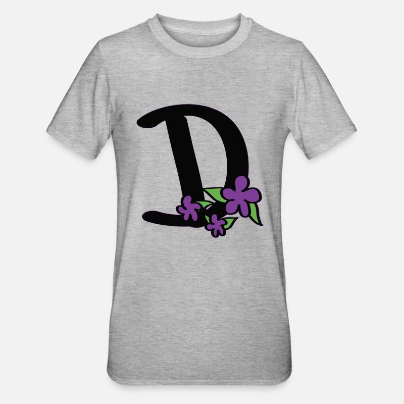 D as in assertive - Unisex Polycotton T-Shirt - heather grey