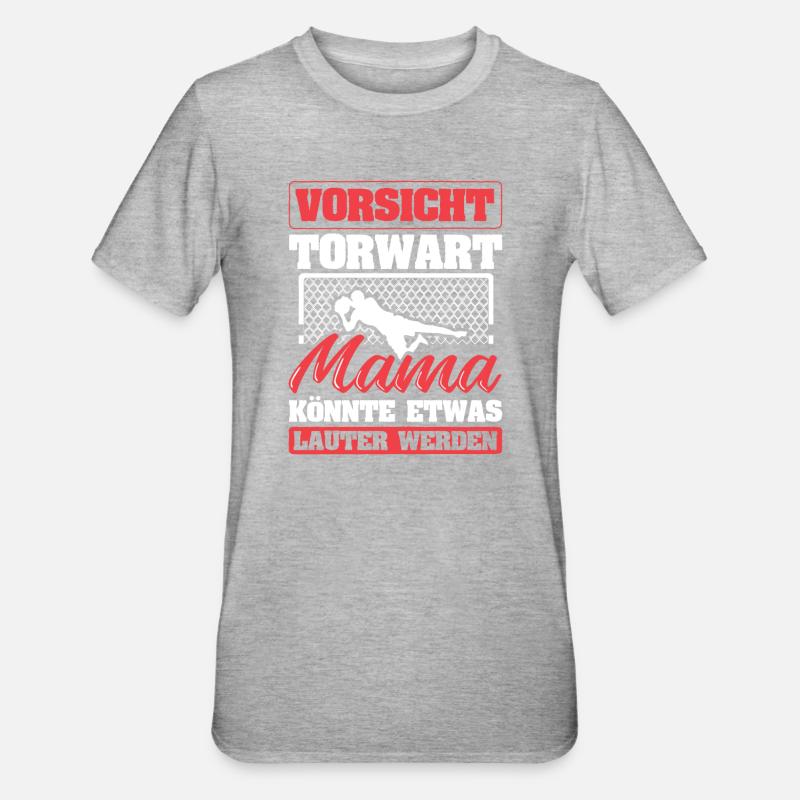 Torwart - Unisex Polycotton T-Shirt - Grau meliert
