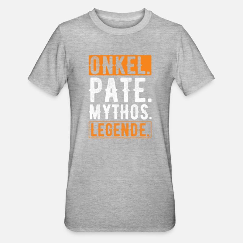 Cadeau parrain - T-shirt polycoton Unisexe - gris chiné