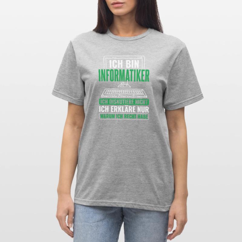Informatik Informatiker Programmierer Unisex Polycotton T-Shirt