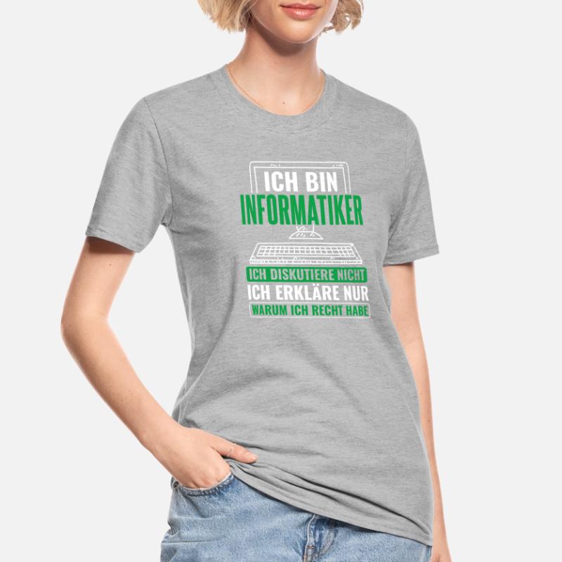 Informatik Informatiker Programmierer Unisex Polycotton T-Shirt