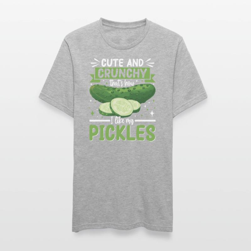 Cadeau de concombre mignon et croquant T-shirt polycoton Unisexe