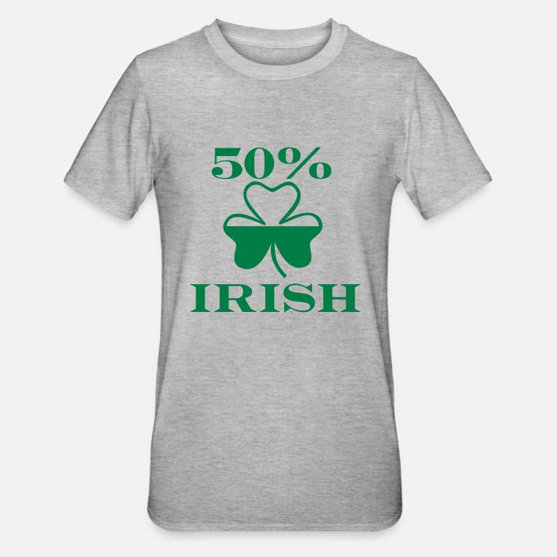 Irish - T-shirt polycoton Unisexe - gris chiné