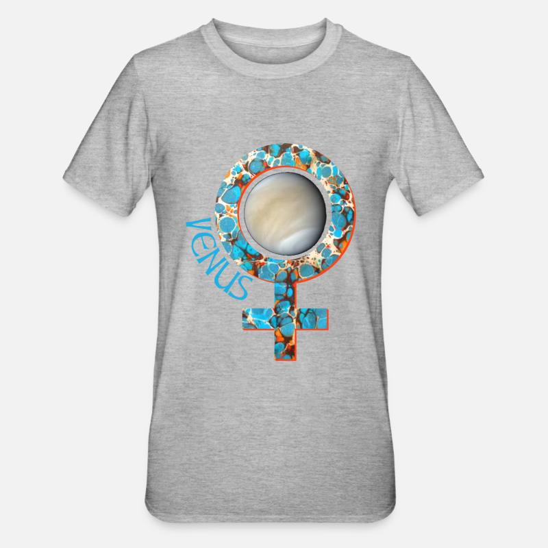 vénus e 276 - T-shirt polycoton Unisexe - gris chiné