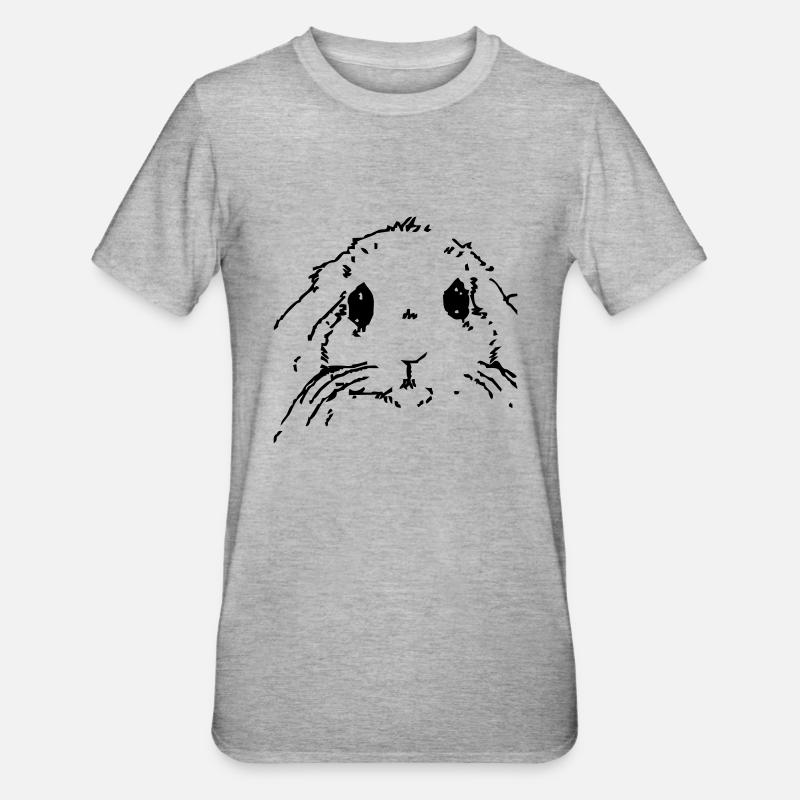 Lapin - T-shirt polycoton Unisexe - gris chiné