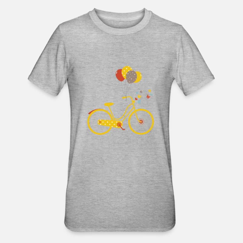 vélo - T-shirt polycoton Unisexe - gris chiné