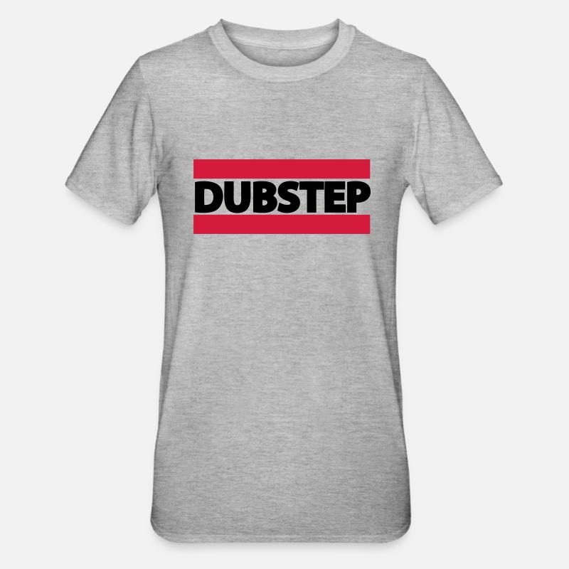 DUBSTEP LOGO - Unisex Polycotton T-Shirt - Grau meliert
