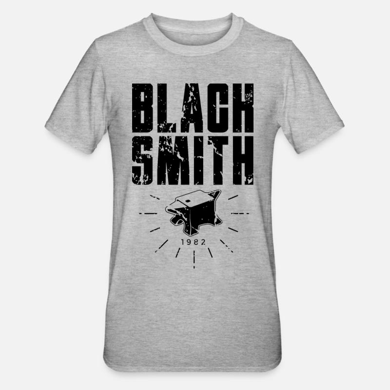 Blacksmith Forge Forging - Unisex Polycotton T-Shirt - heather grey