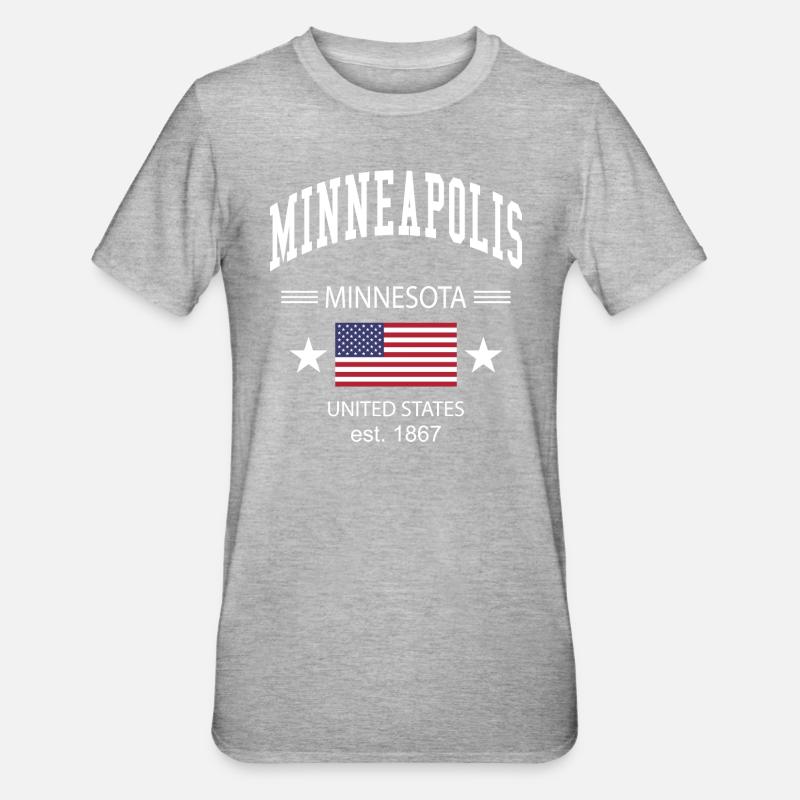 Minneapolis - Unisex Polycotton T-Shirt - heather grey