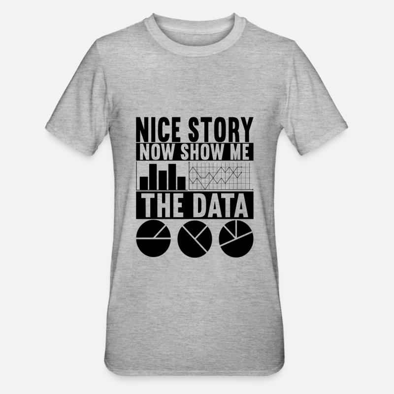 Data Scientist Data Analyst - Unisex Polycotton T-Shirt - heather grey