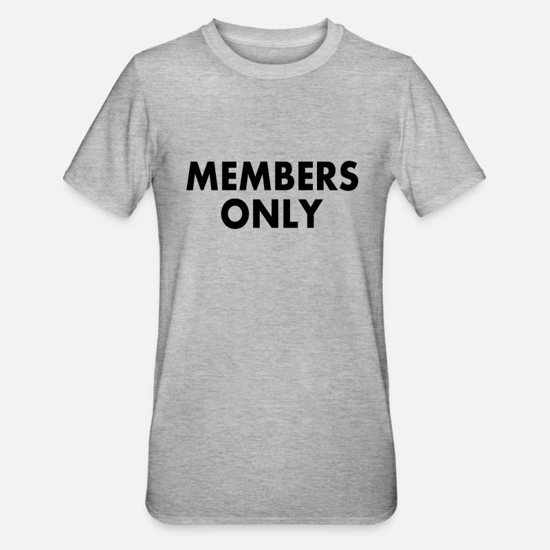 Members only - Unisex Polycotton T-Shirt - heather grey