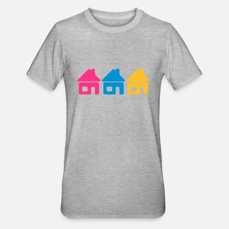 Quartier - T-shirt polycoton Unisexe - gris chiné