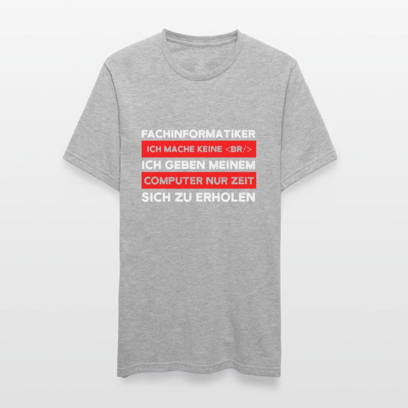Fachinformatiker Beruf Coder Geschenk Unisex Polycotton T-Shirt