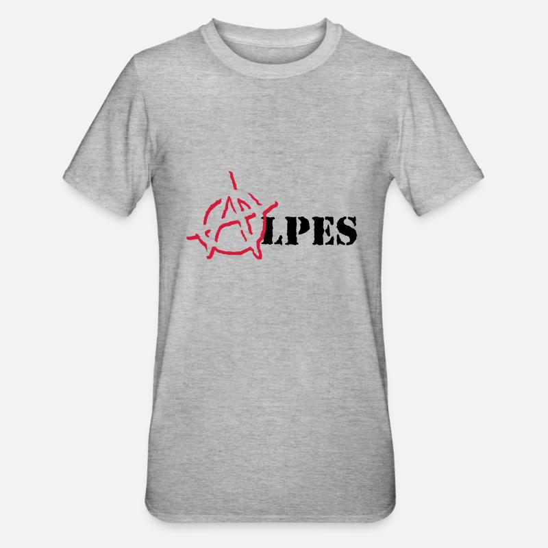 Anarchy Alpes - T-shirt polycoton Unisexe - gris chiné