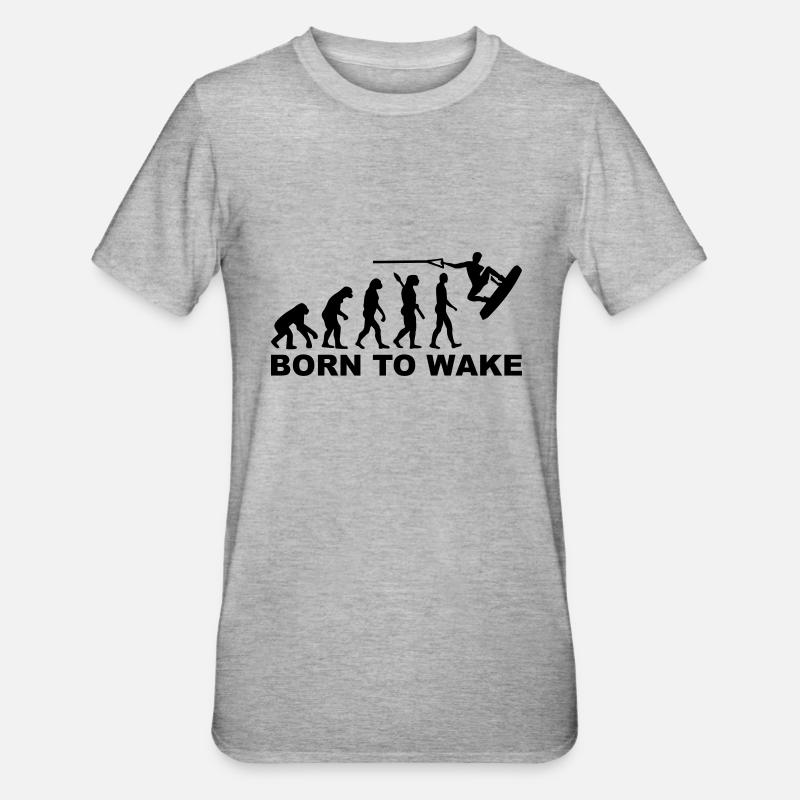 Evolution Wakeboard - T-shirt polycoton Unisexe - gris chiné