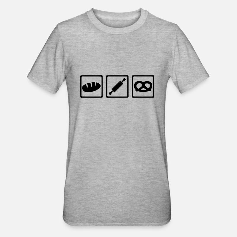 Baker - Unisex Polycotton T-Shirt - heather grey