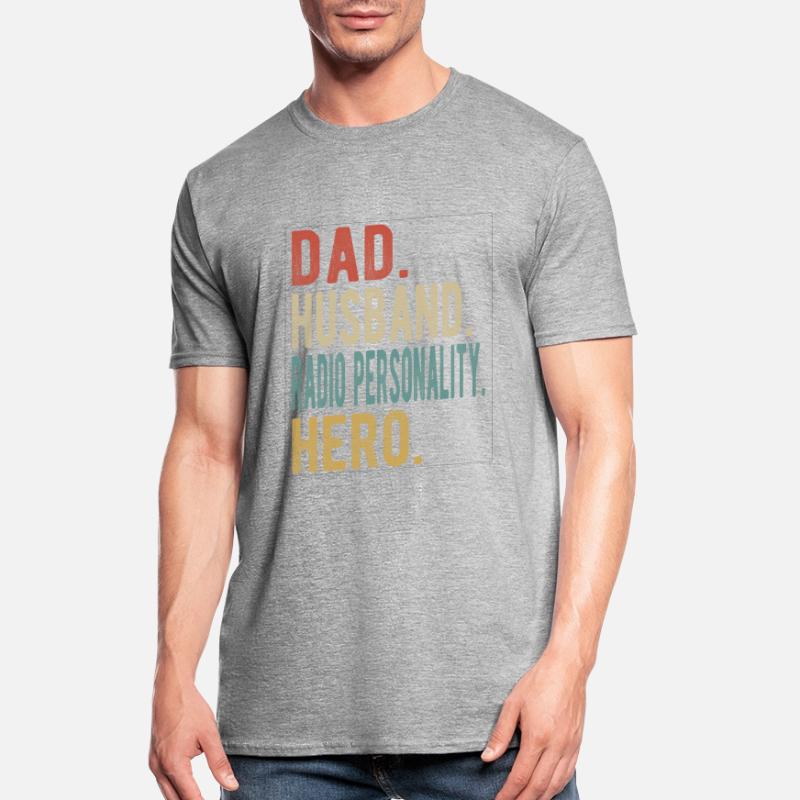 Radiomoderator Papa Ehemann Held Unisex Polycotton T-Shirt