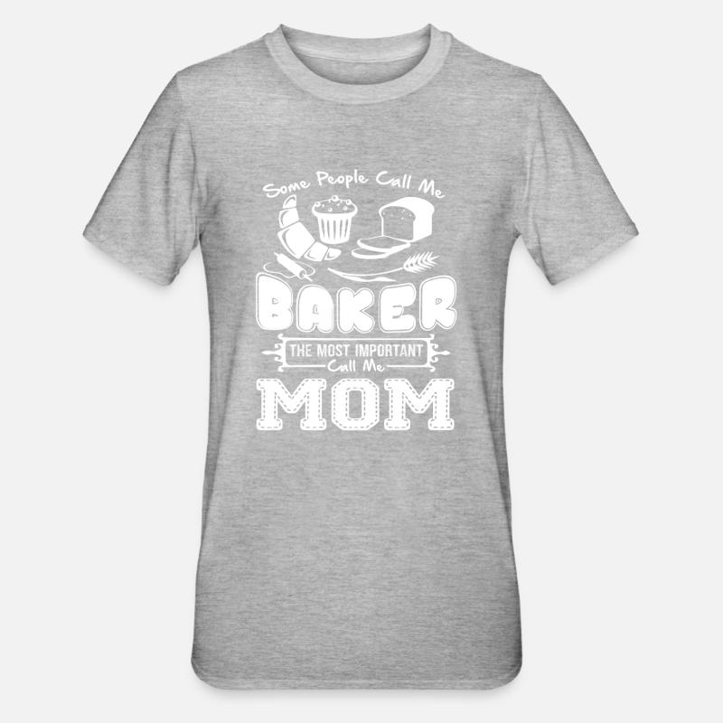 Baker Baker Mom - Unisex Polycotton T-Shirt - heather grey