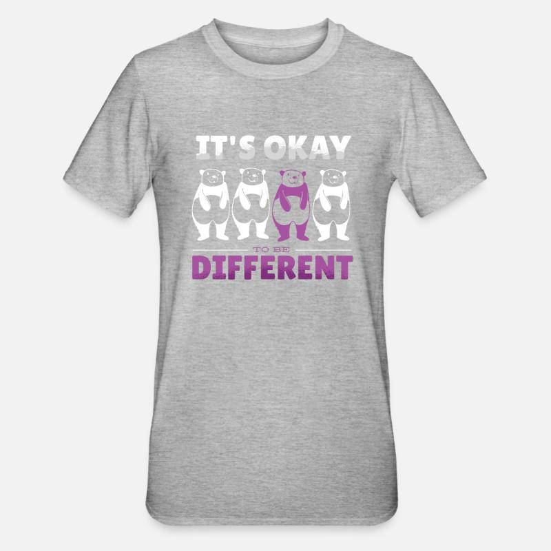 Accepting Uniqueness: Epilepsy Awareness - Unisex Polycotton T-Shirt - heather grey