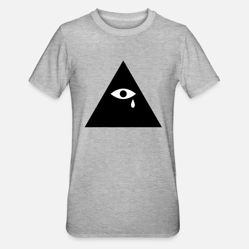Pyramide - T-shirt polycoton Unisexe - gris chiné