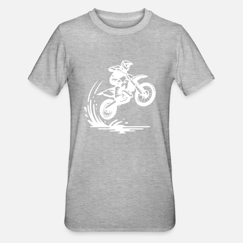 Off-road machine in deck - Unisex Polycotton T-Shirt - heather grey