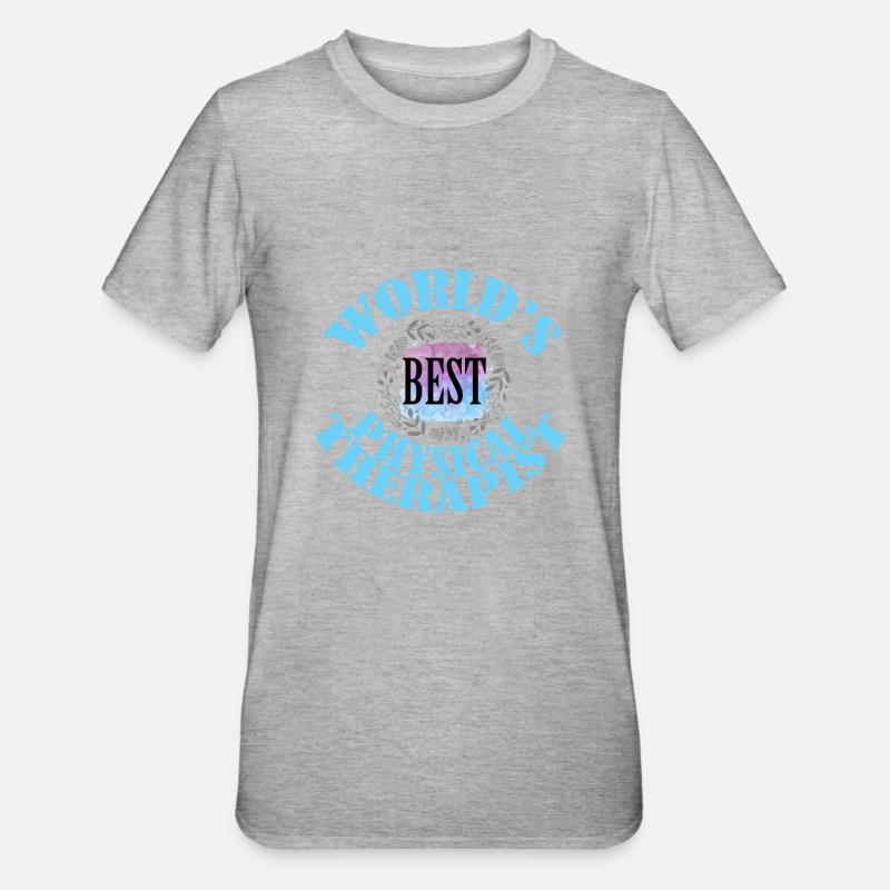 Die weltweit besten Physiotherapeuten - T-shirt polycoton Unisexe - gris chiné
