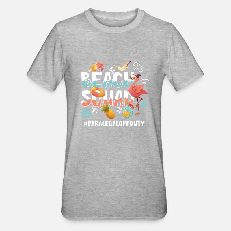 Paralegal Vacation Beach Group - T-shirt polycoton Unisexe - gris chiné