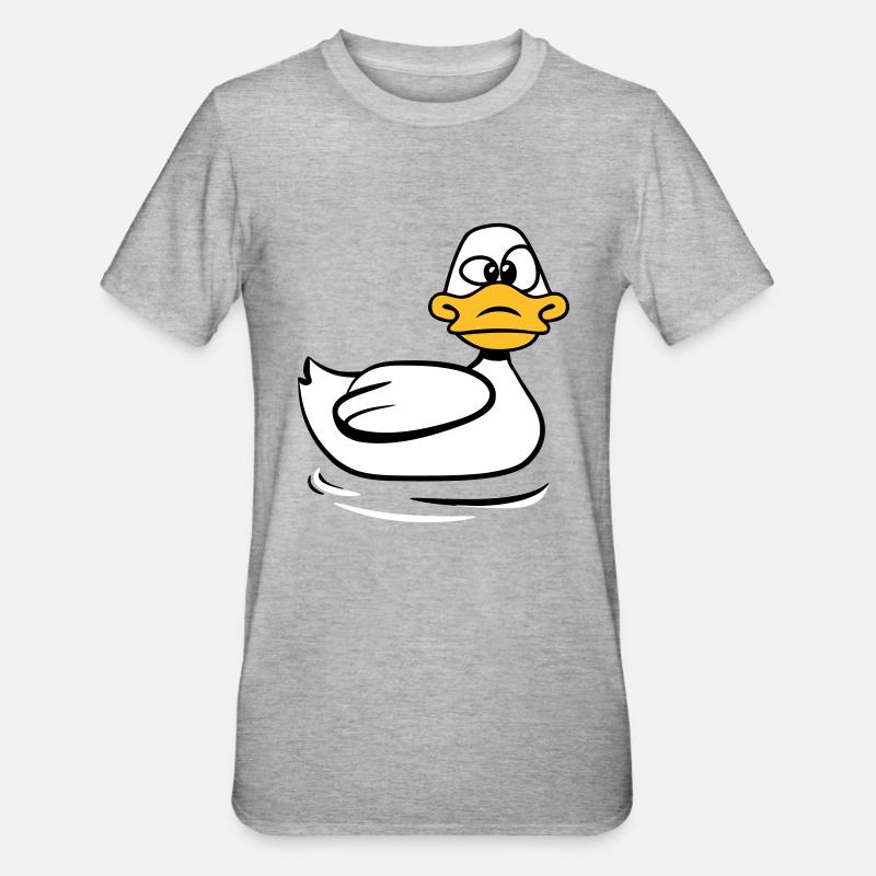 duck goofy - Unisex Polycotton T-Shirt - heather grey